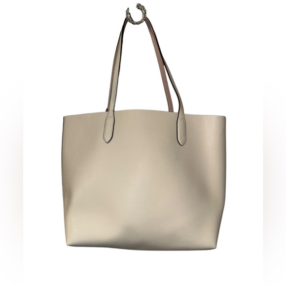 Kate Spade New York Ava Reversible Leather White/Pink Tote Bag Large and Pouch - Picture 5 of 15